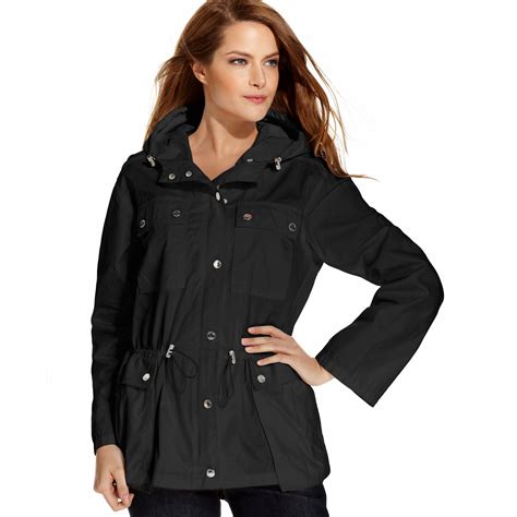 michael kors lightweight rain jacket|michael kors anorak jacket women.